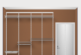 西安挂墙式碳钢金属衣柜衣帽间一站式定制服务商