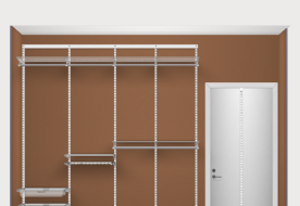 西安挂墙式碳钢金属衣柜衣帽间一站式定制服务商